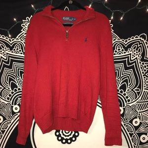 men’s medium polo quarter zip